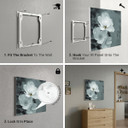 450W Pollination Picture Prime Infrared Heating Panel 600 x 600 - Electric Wall Panel Heater