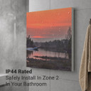 450W Bayou Cruise Picture Prime Infrared Heating Panel 600 x 600 - Electric Wall Panel Heater