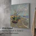 450W Fishing Boats on the Beach at Saintes Maries Picture Prime Infrared Heating Panel 600 x 600 - Electric Wall Panel Heater