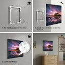 450W Washing Landscape Picture Prime Infrared Heating Panel 600 x 600 - Electric Wall Panel Heater