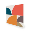 450W Abstract Circles Picture Prime Infrared Heating Panel 600 x 600 - Electric Wall Panel Heater