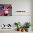 450W A Deer In Pixels Picture Prime Infrared Heating Panel 600 x 600 - Electric Wall Panel Heater