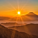 450W Sunset Mountains Picture Prime Infrared Heating Panel 600 x 600 - Electric Wall Panel Heater