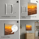 450W Sunset Mountains Picture Prime Infrared Heating Panel 600 x 600 - Electric Wall Panel Heater