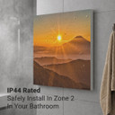 450W Sunset Mountains Picture Prime Infrared Heating Panel 600 x 600 - Electric Wall Panel Heater
