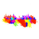 450W New York Skyline Splash Picture Prime Infrared Heating Panel 600 x 600 - Electric Wall Panel Heater
