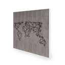 450W World Map Picture Prime Infrared Heating Panel 600 x 600 - Electric Wall Panel Heater