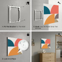 700W Abstract Circles Picture Prime Infrared Heating Panel 900 x 600 - Electric Wall Panel Heater