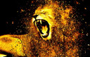 1100W Roaring Lion Picture Prime Infrared Heating Panel 1100 x 700 - Electric Wall Panel Heater