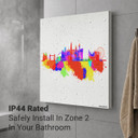 700W London Skyline Splash Picture Prime Infrared Heating Panel 900 x 600 - Electric Wall Panel Heater