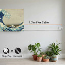 700W Great Wave off Kanagawa Picture Prime Infrared Heating Panel 900 x 600 - Electric Wall Panel Heater