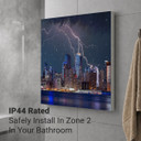 700W Thunderstorm Picture Prime Infrared Heating Panel 900 x 600 - Electric Wall Panel Heater