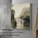 700W Forest Waterfall Picture Prime Infrared Heating Panel 900 x 600 - Electric Wall Panel Heater