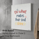 700W Do What Makes Your Soul Shine Picture Prime Infrared Heating Panel 900 x 600 - Electric Wall Panel Heater