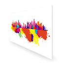 1100W New York Skyline Splash Picture Prime Infrared Heating Panel 1100 x 700 - Electric Wall Panel Heater