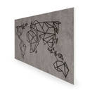 1100W World Map Picture Prime Infrared Heating Panel 1100 x 700 - Electric Wall Panel Heater