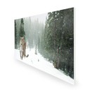 1100W Persian Leopard Picture Prime Infrared Heating Panel 1100 x 700 - Electric Wall Panel Heater