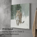 1100W Persian Leopard Picture Prime Infrared Heating Panel 1100 x 700 - Electric Wall Panel Heater