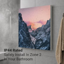 1100W Valley at Dusk Picture Prime Infrared Heating Panel 1100 x 700 - Electric Wall Panel Heater