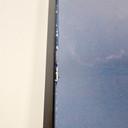 GRADE C - 900W Thunderstorm Classic Infrared Heating Panel Black Frame 795 x 1195 - Electric Panel Heater