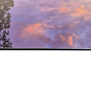 GRADE C - 700W Wild Sunset NXT Gen Infrared Heating Panel Black Frame 795 x 1195 - Electric Panel Heater