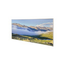 GRADE A - 700W Rolling Cloud Image Nexus Infrared Heating Panel White Frame 595 x 1195 - Electric Panel Heater