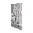 GRADE A - 700W Keepers of the Cobblestone Nexus  Infrared Heating Panel White Frame 595 x 1195 - Electric Panel Heater