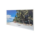 GRADE A - 700W Beach Resort NXT Gen Infrared Heating Panel White Frame 595 x 1195 - Electric Panel Heater