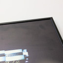 GRADE B - 580w City Rush Image Nxt Gen Infrared Heating Panel Black Frame 595 x 995 - Electric Panel Heater