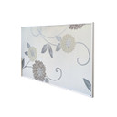 GRADE B - 580W Floral Wallpaper NXT Gen Infrared Heating Panel White Frame 595 x 995 - Electric Panel Heater