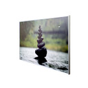 GRADE C - 580W Water Pebbles Classic Infrared Heating Panel White Frame 595 x 995 - Electric Panel Heater