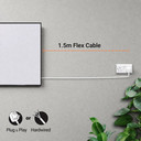 BRAND NEW - 700W Classic Infrared Heating Panel - Electric Panel Heater White Frame