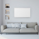 GRADE A - 580W Classic Infrared Heating Panel - Electric Panel Heater White Frame