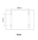 900W Classic Infrared Heating Panel - Electric Panel Heater