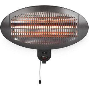 EQ Heat 2kW Wall Mounted Electric Patio Heater with 3 Heat Settings EQ Heat 2kW Wall Mounted Electric Patio Heater with 3 Heat Settings