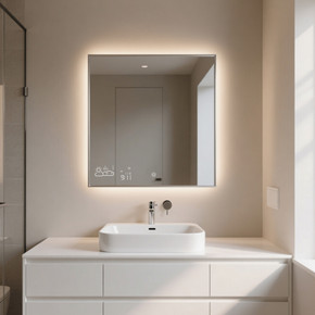 210W LED Backlit Mirrored Wi-Fi Infrared Heating Panel - Electric Panel Heater