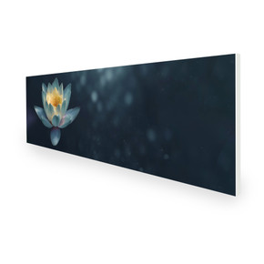 550W Pond Lilly Picture Prime Infrared Heating Panel 1200 x 400 - Electric Wall Panel Heater