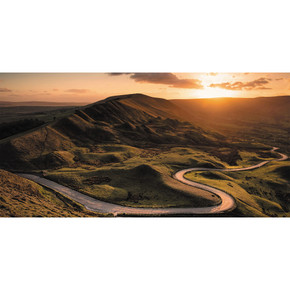 900W Rural Sunset Picture Prime Infrared Heating Panel 1200 x 600 - Electric Wall Panel Heater