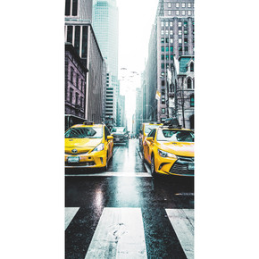 900W New York Taxi Picture Prime Infrared Heating Panel 1200 x 600 - Electric Wall Panel Heater