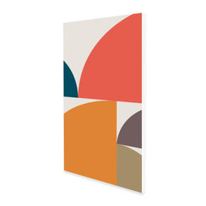 900W Abstract Circles Picture Prime Infrared Heating Panel 1200 x 600 - Electric Wall Panel Heater