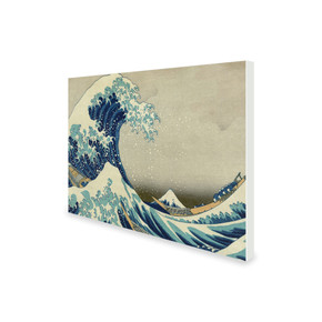 300W Great Wave off Kanagawa Picture Prime Infrared Heating Panel 600 x 400 - Electric Wall Panel Heater
