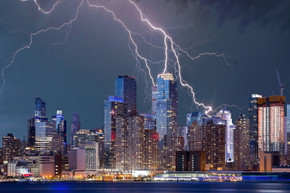 300W Thunderstorm Picture Prime Infrared Heating Panel 600 x 400 - Electric Wall Panel Heater