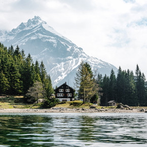 450W Swiss Chalet Picture Prime Infrared Heating Panel 600 x 600 - Electric Wall Panel Heater