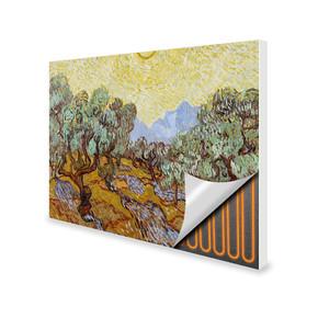 700W Olive Trees with Yellow Sky and Sun Picture Prime Infrared Heating Panel 900 x 600 - Electric Wall Panel Heater