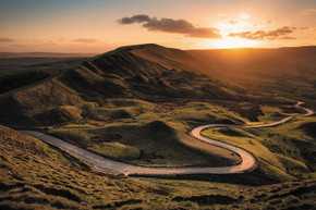 700W Rural Sunset Picture Prime Infrared Heating Panel 900 x 600 - Electric Wall Panel Heater