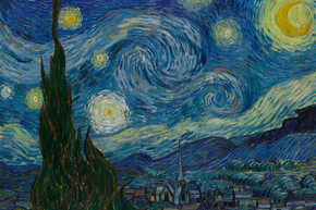 700W The Starry Night Picture Prime Infrared Heating Panel 900 x 600 - Electric Wall Panel Heater