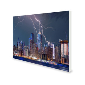 700W Thunderstorm Picture Prime Infrared Heating Panel 900 x 600 - Electric Wall Panel Heater