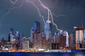 700W Thunderstorm Picture Prime Infrared Heating Panel 900 x 600 - Electric Wall Panel Heater