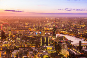 700W London Skyline Picture Prime Infrared Heating Panel 900 x 600 - Electric Wall Panel Heater