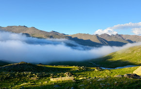 1100W Rolling Cloud Picture Prime Infrared Heating Panel 1100 x 700 - Electric Wall Panel Heater